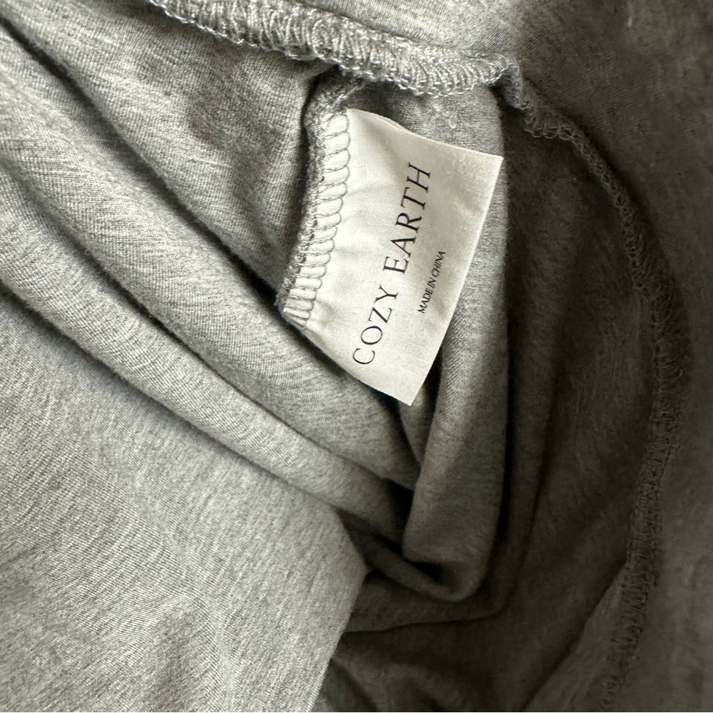 Cozy Earth Bamboo Stretch Knit Pajama Short Heather Grey - Picture 6 of 7